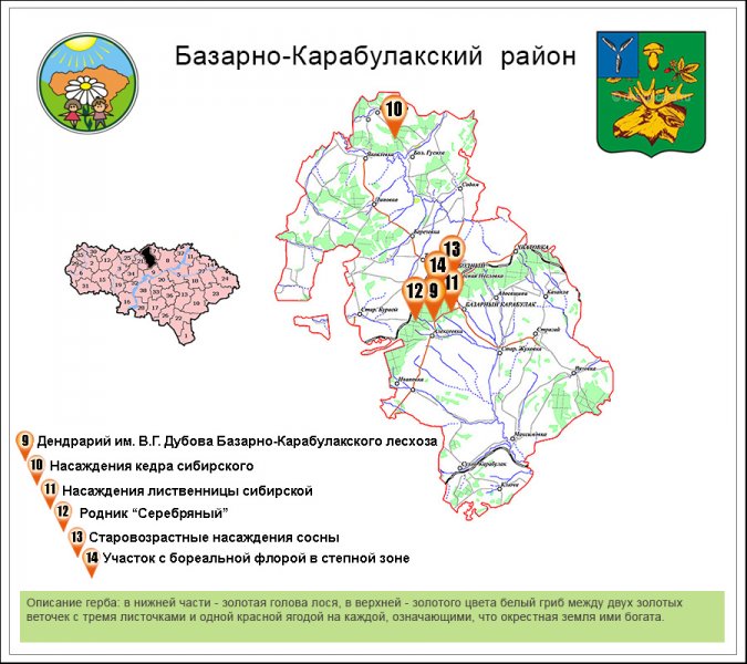 Базарно карабулакский район карта