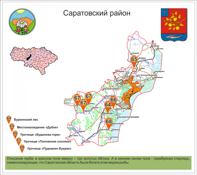 Карта лесов саратовской области